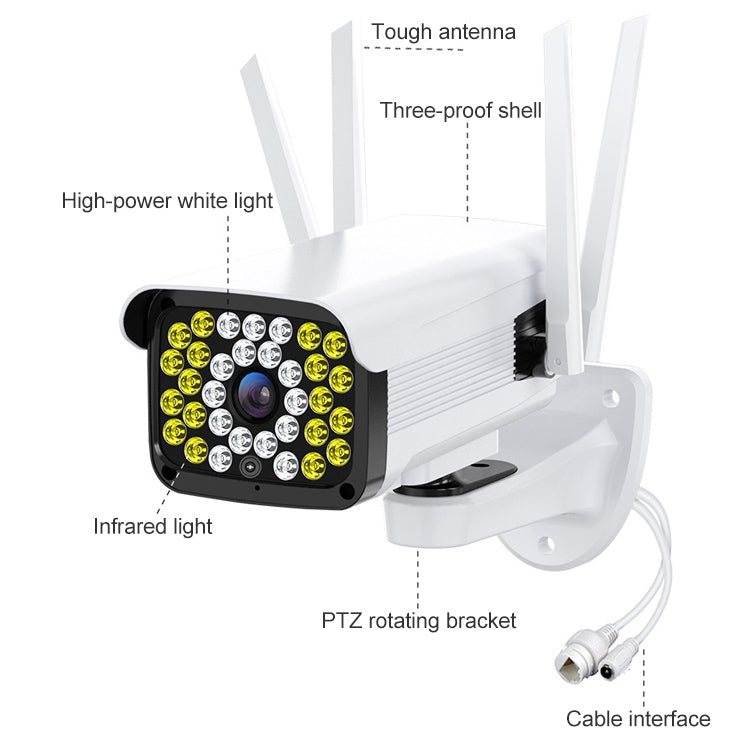 Difang DF-36Q Outdoor HD Surveillance IP Camera, Support Voice Intercom & Night Vision & Human Figure Detection & TF Card, WiFi + HD PTZ Rotation, US Plug, WiFi + HD PTZ Rotation Difang DF-36Q Outdoor HD Surveillance IP Camera, Support Voice Intercom & Night Vision & Human Figure Detection & TF Card, WiFi + HD PTZ Rotation, US Plug, WiFi + HD PTZ Rotation